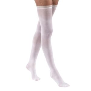 Jobst NWT White Thigh-Hi Seamless Anti-Embolism Elastic Stockings Sz. XL